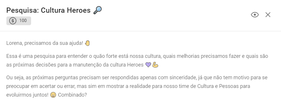 Desafio criado na plataforma da Comunitive para o programa de colaboradores da Comunitive: o Comunitive Heroes