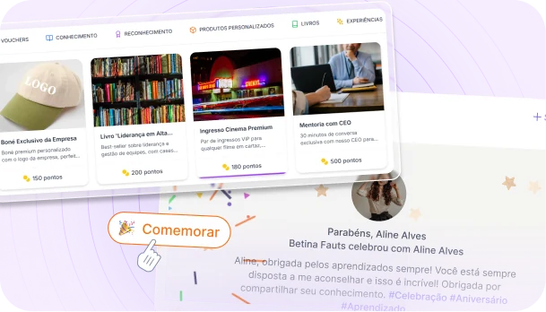 Reconhecimento e recompensas da Comunitive